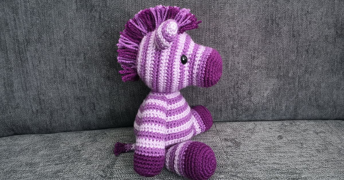 free zebra crochet pattern