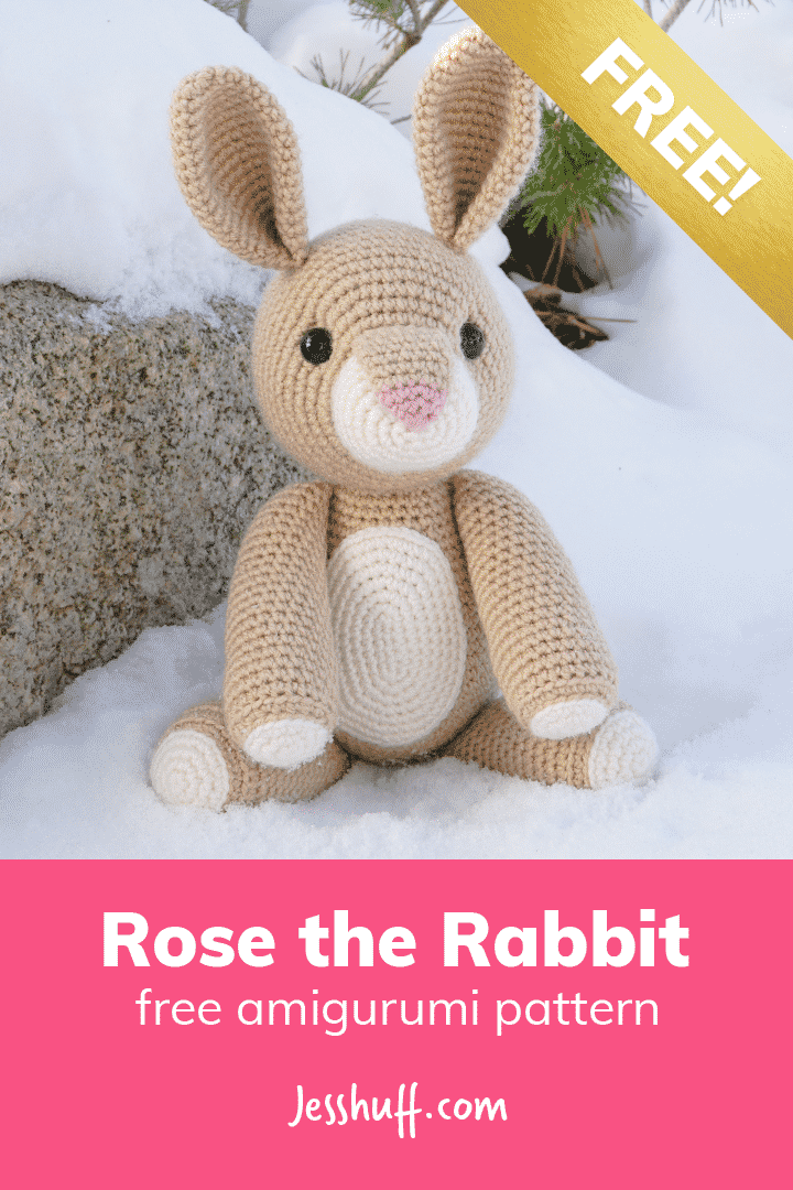 Rose the Rabbit Free Amigurumi Pattern