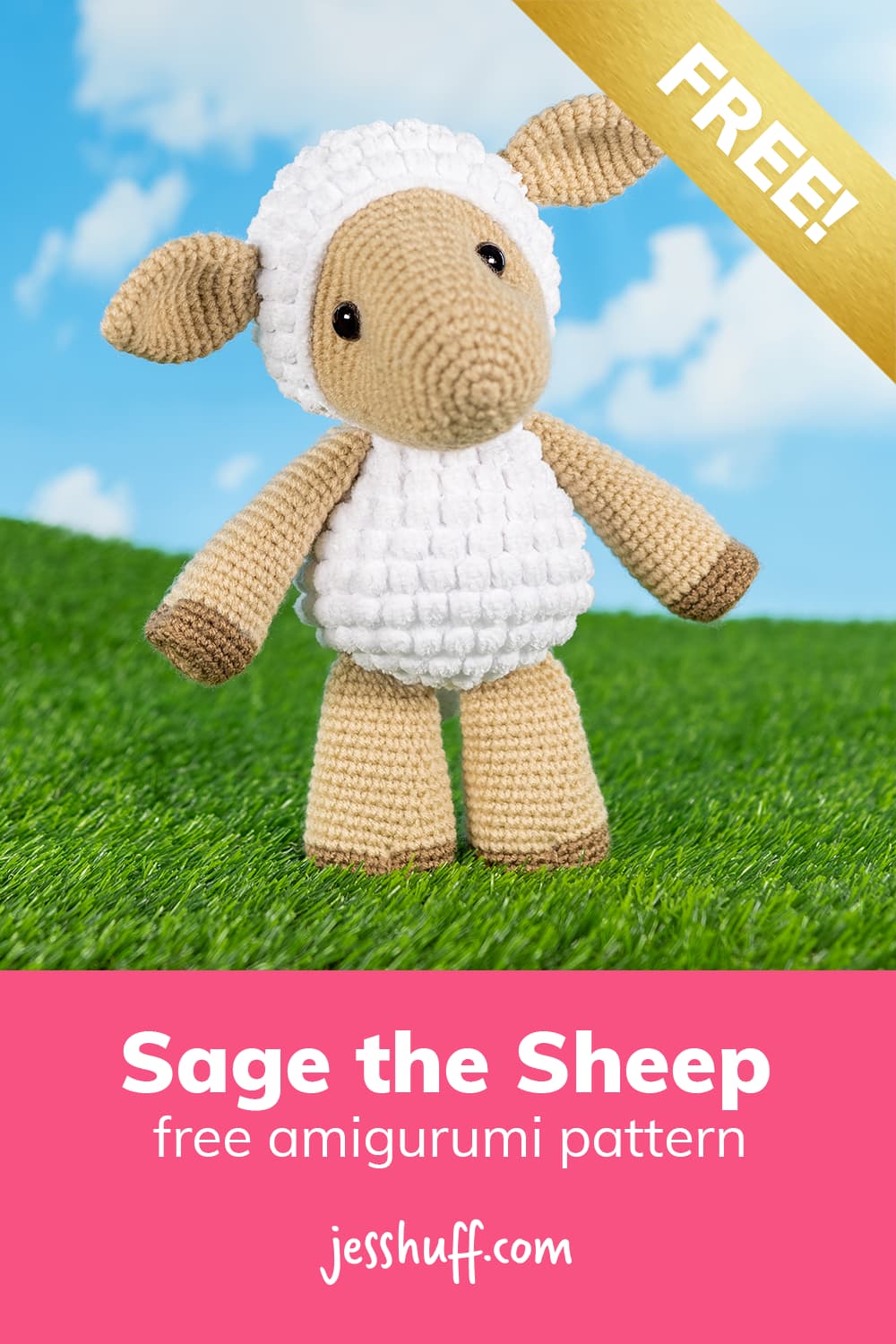 Sheep amigurumi pattern – how cute is this?? I can't believe it's free! via @heyjesshuff