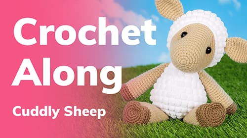 Watch my Sage the Sheep Video Crochet Along on YouTube