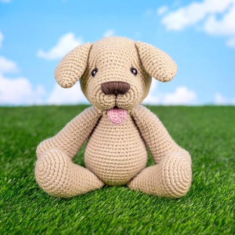 Crochet Dog Free Amigurumi Pattern | Lulu the Labrador