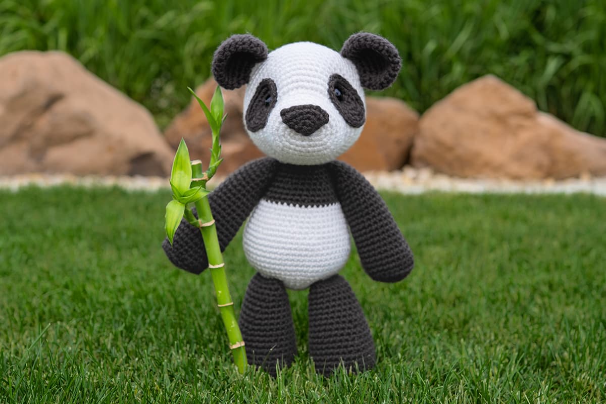 free panda crochet pattern