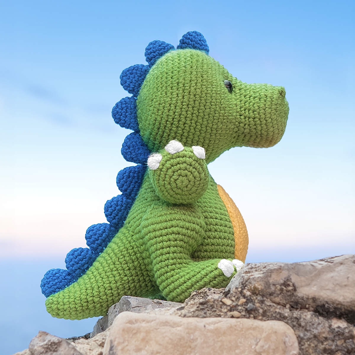 crochet dragon - dinosaur alternative